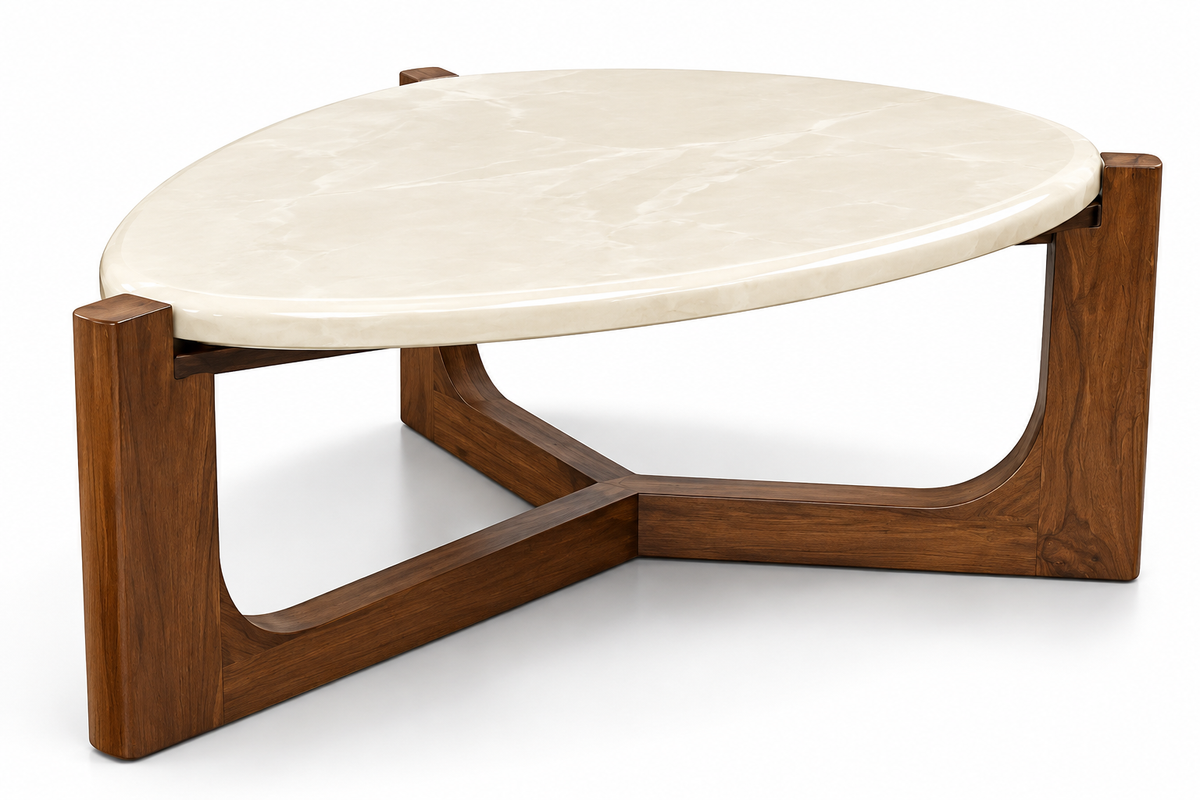 Stripe Marble Top Coffee Table